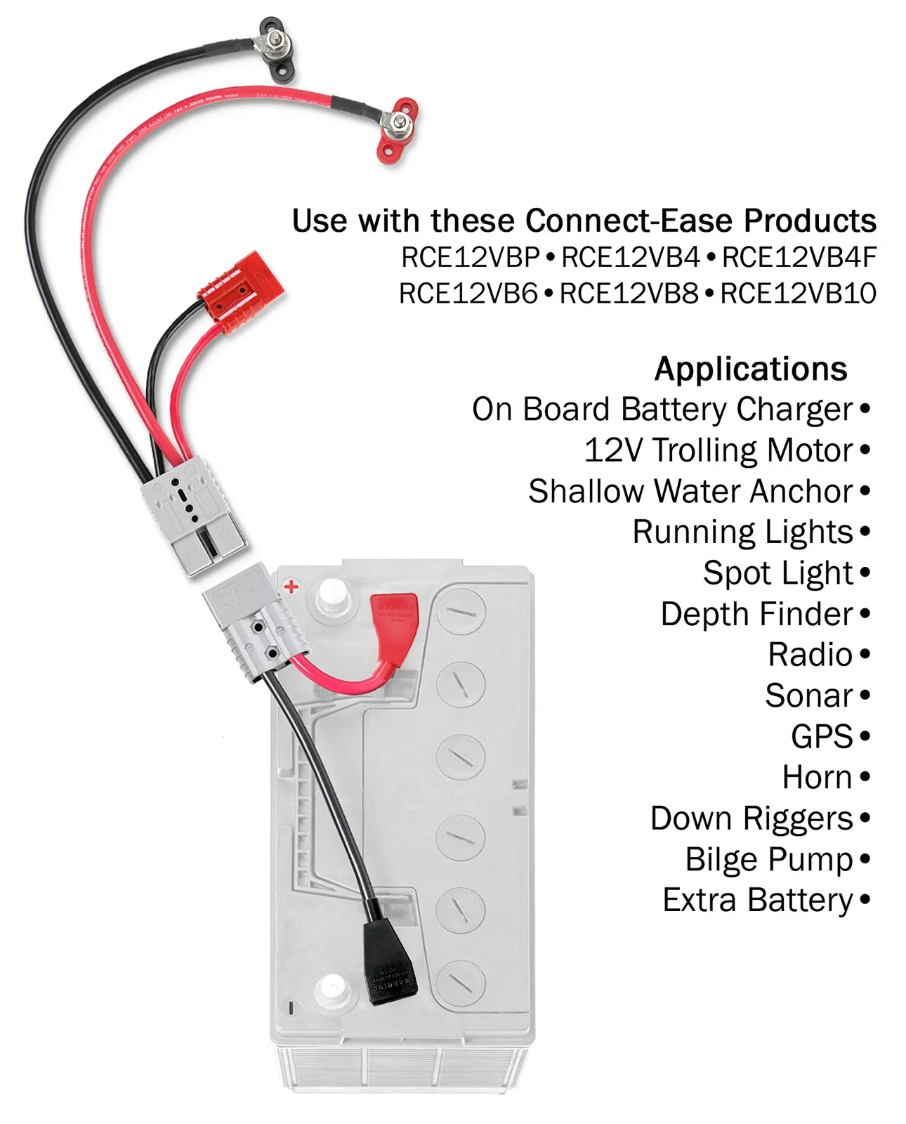 12 Volt Starting Motor w/Accessory Complete Kit - RCE12VBM6CK Lithium Compatible