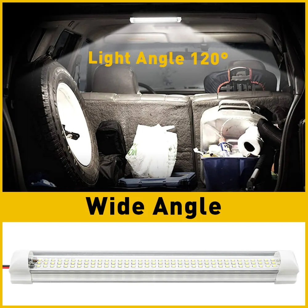 12V 108pcs LED Interior Light Bars for Truck Van Bus Caravan with ON/OFF Switch