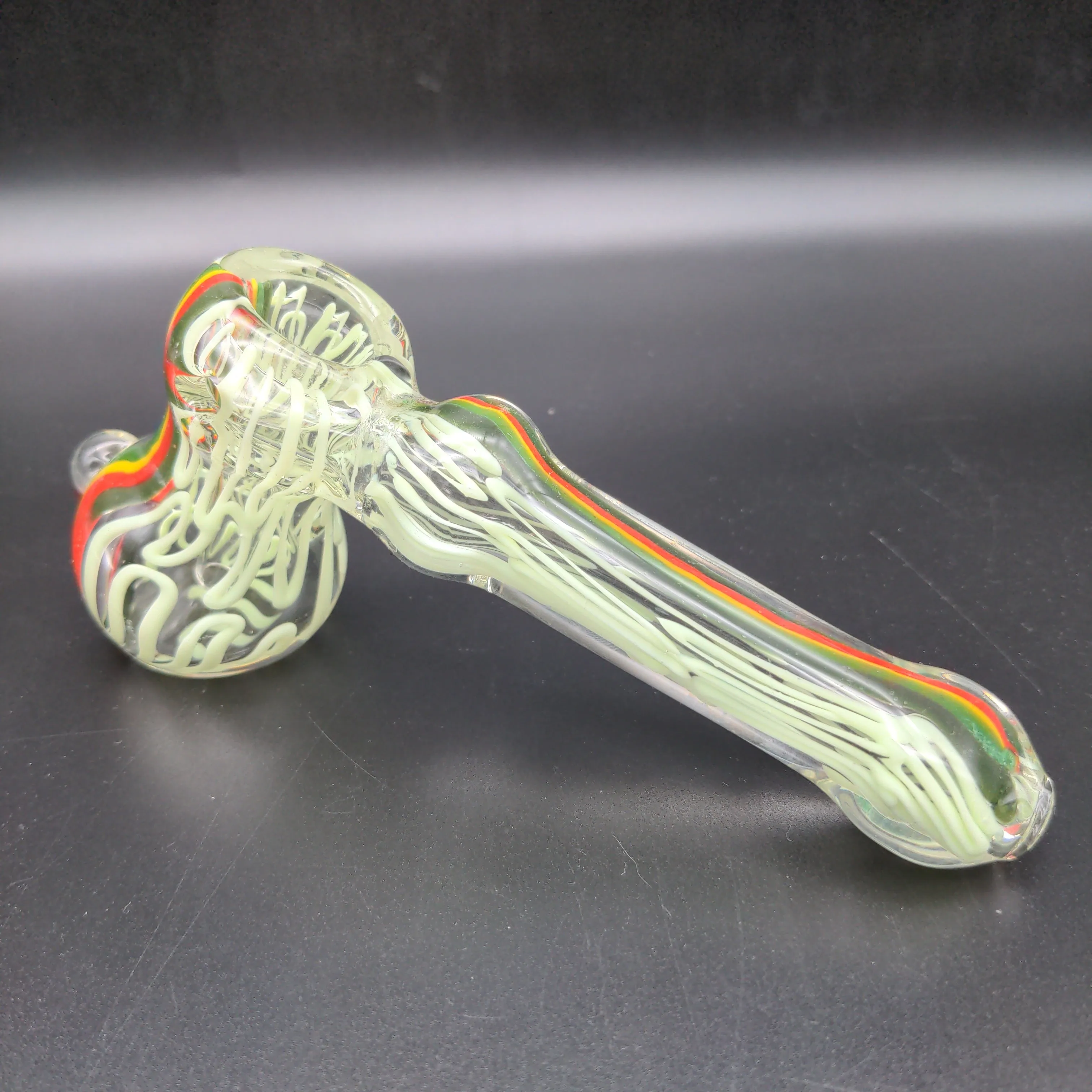 7 Hammer Bubbler Rasta Line Color Tube