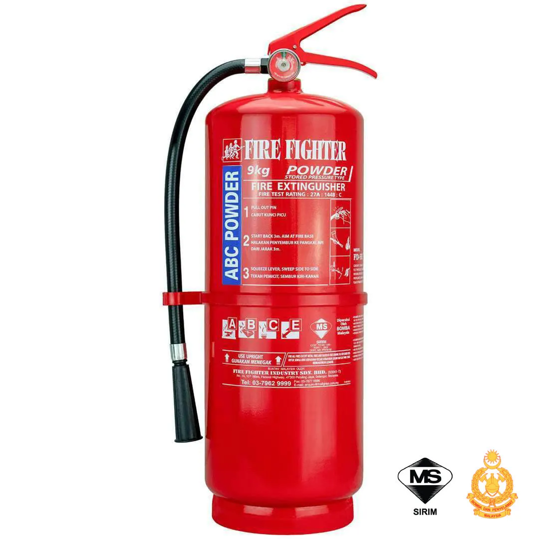 9KG ABC Dry Powder Fire Extinguisher (BOMBA LICENSE INCLUDED)