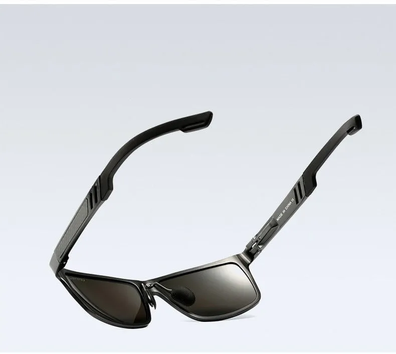 Aluminum Mirror Eyewear Polarized Lens Fashion Sunglasses for Men