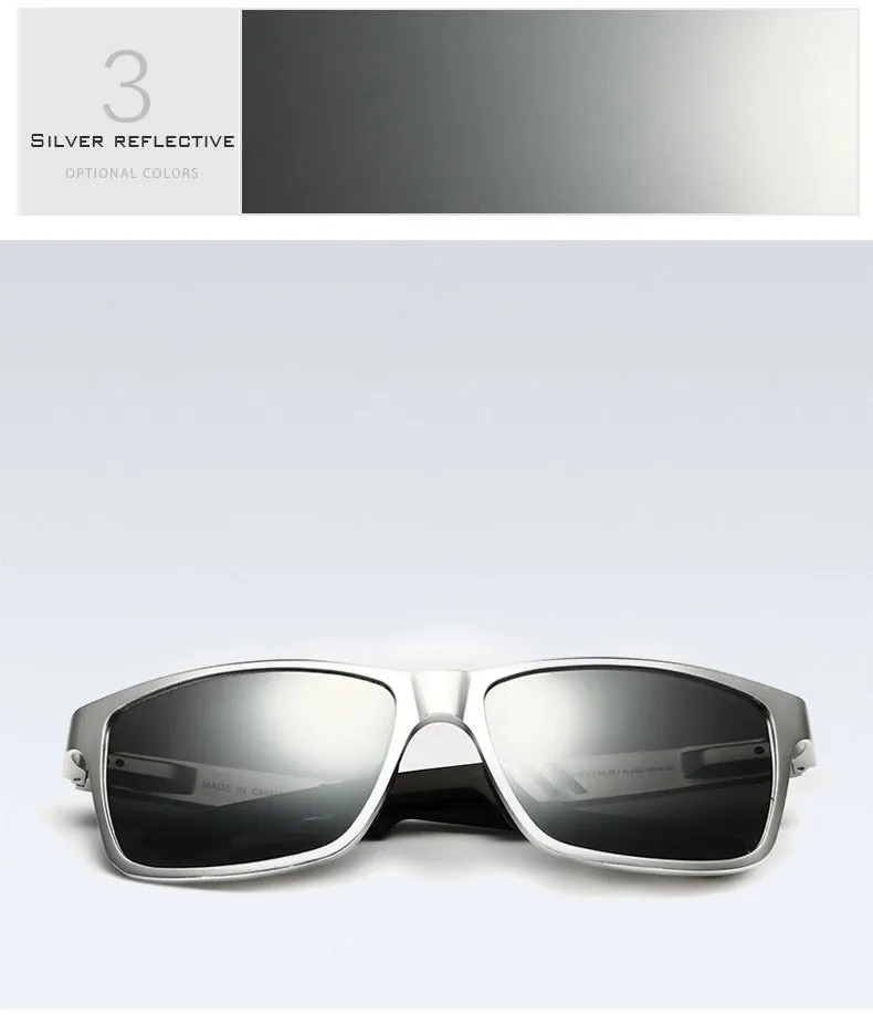 Aluminum Mirror Eyewear Polarized Lens Fashion Sunglasses for Men