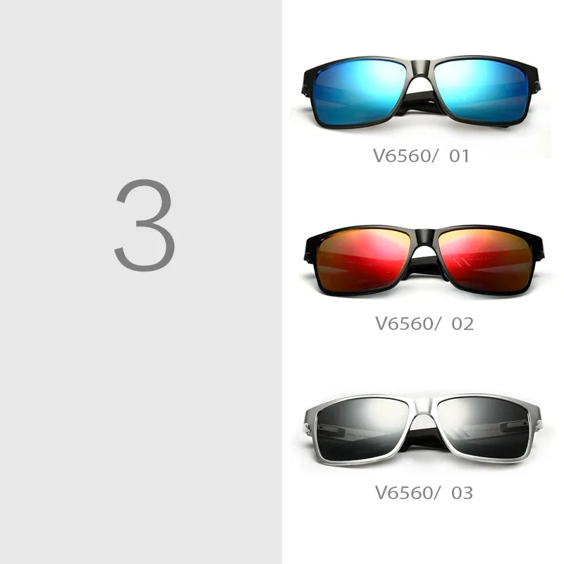 Aluminum Mirror Eyewear Polarized Lens Fashion Sunglasses for Men