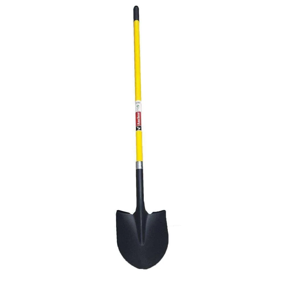 Anchor Pro Round Nose Shovel Fiberglass Handle