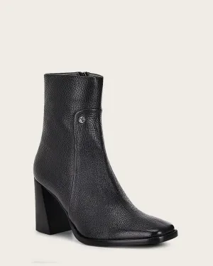 Ankle elegant black deer bootie