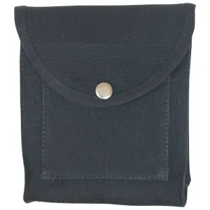 Black Cotton Canvas Army Utility Pouch