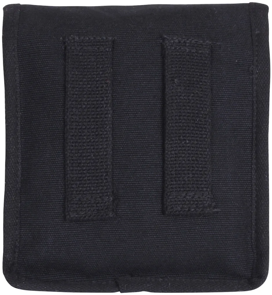 Black Cotton Canvas Army Utility Pouch