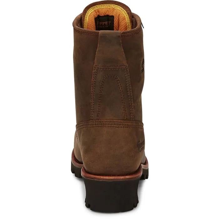 Chippewa Boots Mens Paladin 8" Waterproof Insulated | Style 73103 Color Bay Apache (Brown)