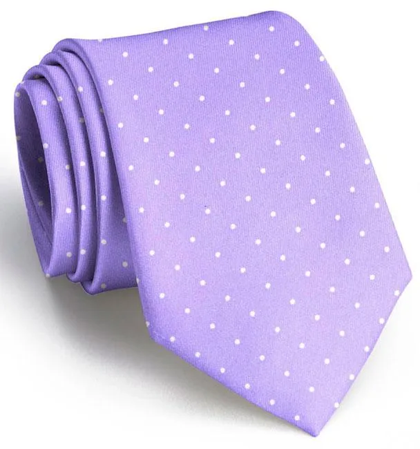 Classic Spots: Boys Tie - Violet