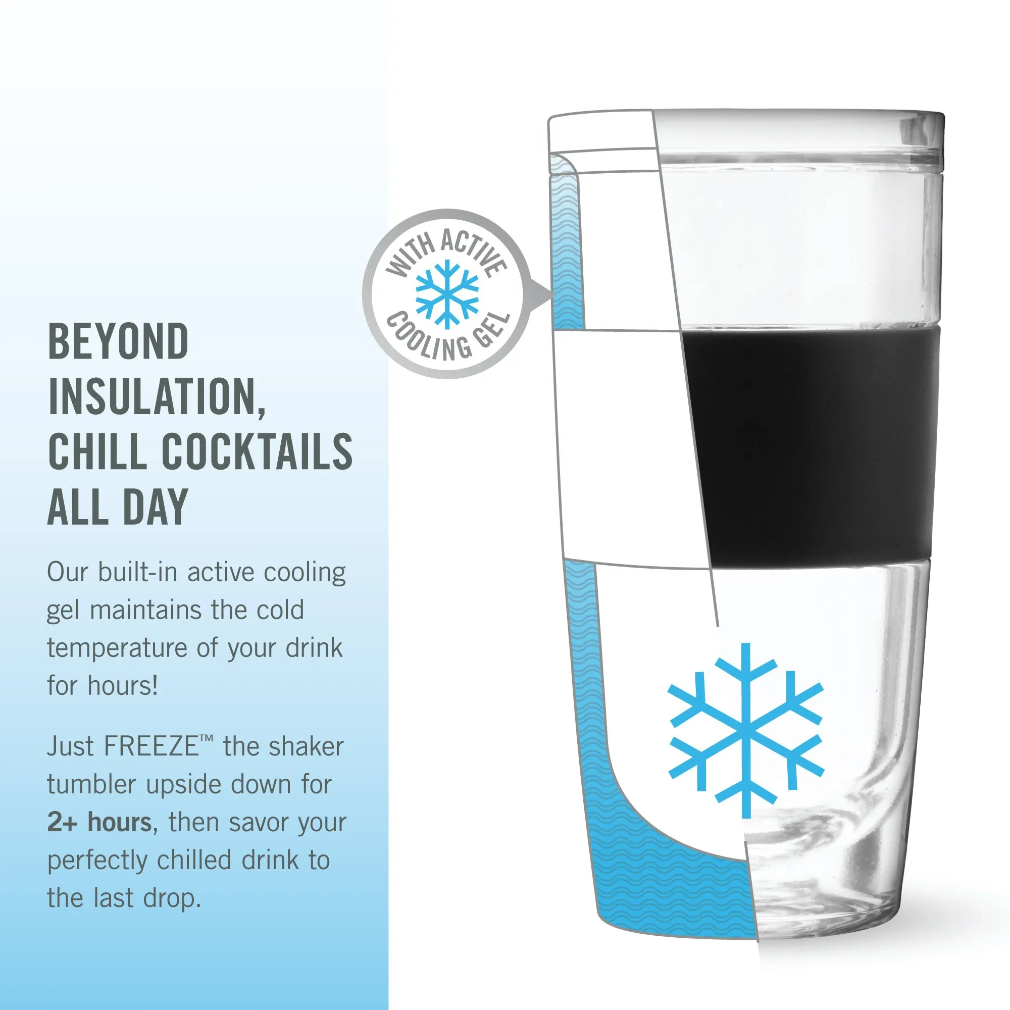 Cocktail Shaker FREEZE™ in Black