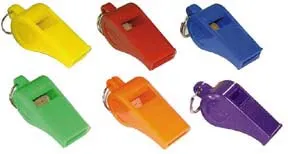 Colored Officials Whistle