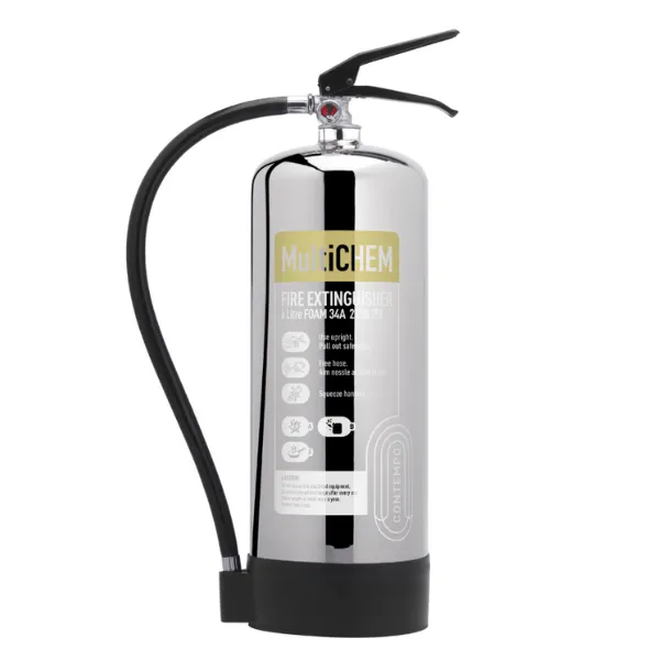 Contempo 6ltr MultiCHEM Stainless Steel Fire Extinguisher