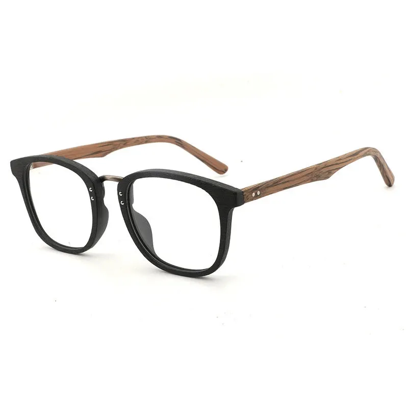 Cubojue Unisex Full Rim Square Acetate Reading Glasses 50021