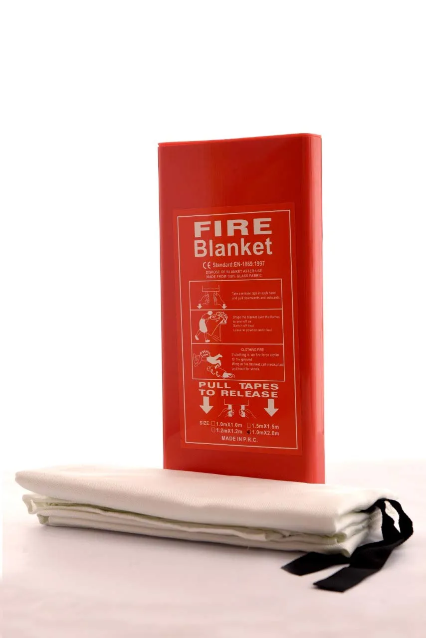 DARIT 2 Boxes of Fire Blanket Hard Box for Home/Office/Car/Emergency (Size: 1.0m x 2.0m) (2)