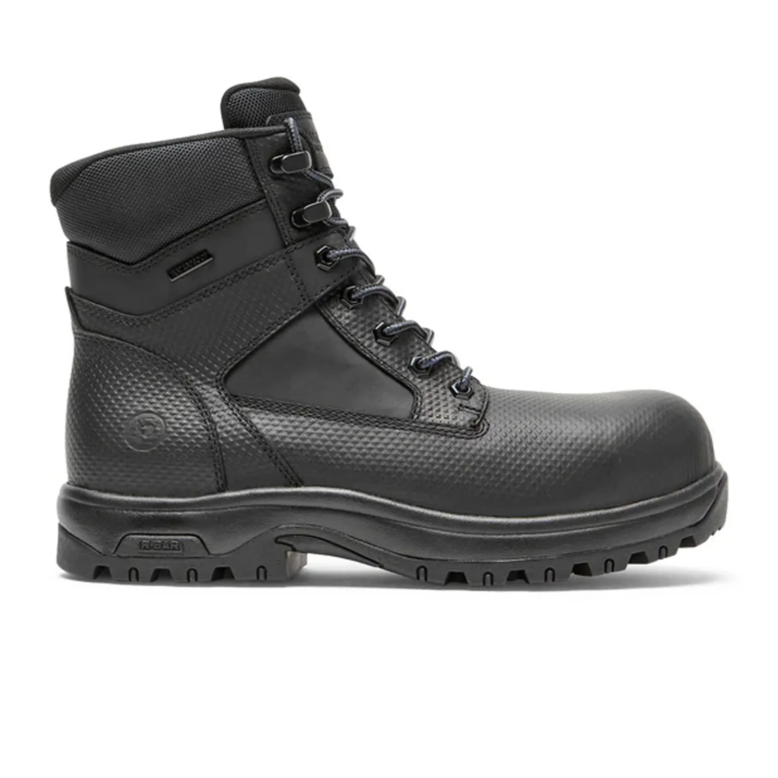 Dunham 8000 Works 6" Safety Boot (Men) - Black Textured Leather