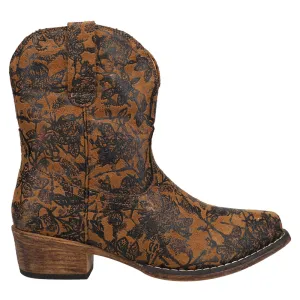 Emma Floral Snip Toe Cowboy Boots