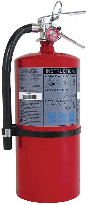 First Alert FE20A120B Rechargeable Fire Extinguisher, 20 lb, Monoammonium Phosphate, 20-A:120-B:C Class :EA: QUANTITY: 1