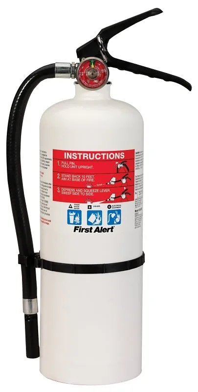 First Alert HOME2 Rechargeable Fire Extinguisher, 5 lb, Monoammonium Phosphate, 2-A:10-B:C Class :EA: QUANTITY: 2