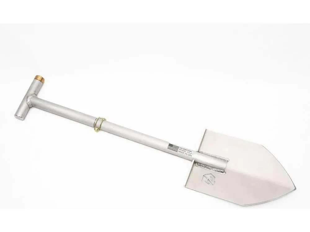 GP Factor Two Piece Camp Shovel Tool - Raw Aluminum