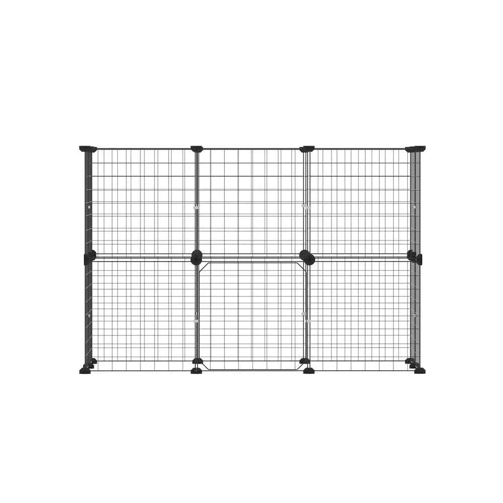 i.Pet Pet Dog Playpen Enclosure Cage 20 Panel Puppy Fence Play Pen Foldable Metal