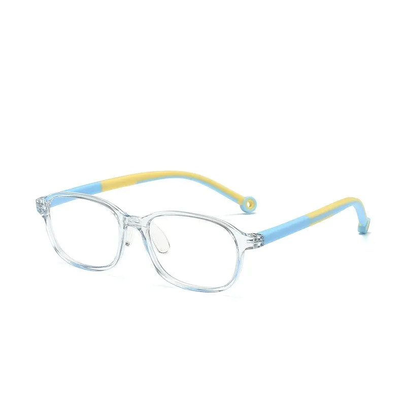 KatKani Children's Unisex Full Rim Silicone Frame Anti Blue Light Eyeglasses Tr17146