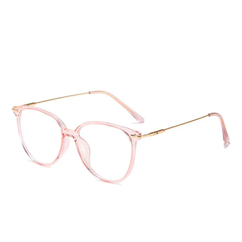 KatKani Unisex Full Rim Myopic Anti Blue Light Reading Glasses Pink K1696