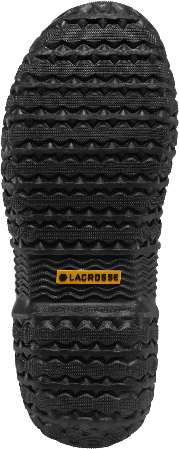 LaCrosse Womens Alpha Lite 14in 5.0MM Black/Tan Rubber Work Boots