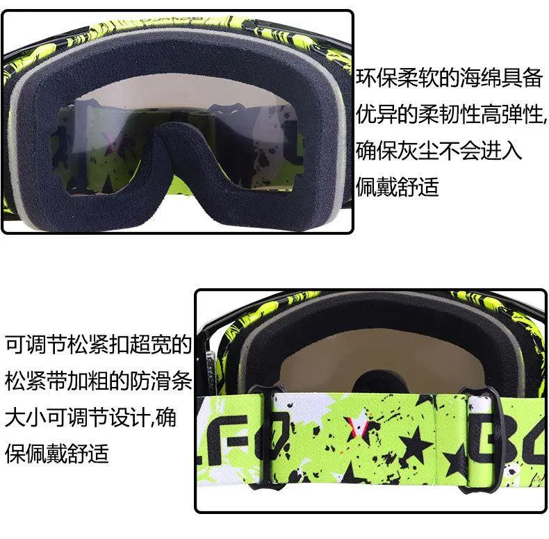 Lagopus Ski Snowboard Goggles UV Protection Anti Fog Snow Goggles