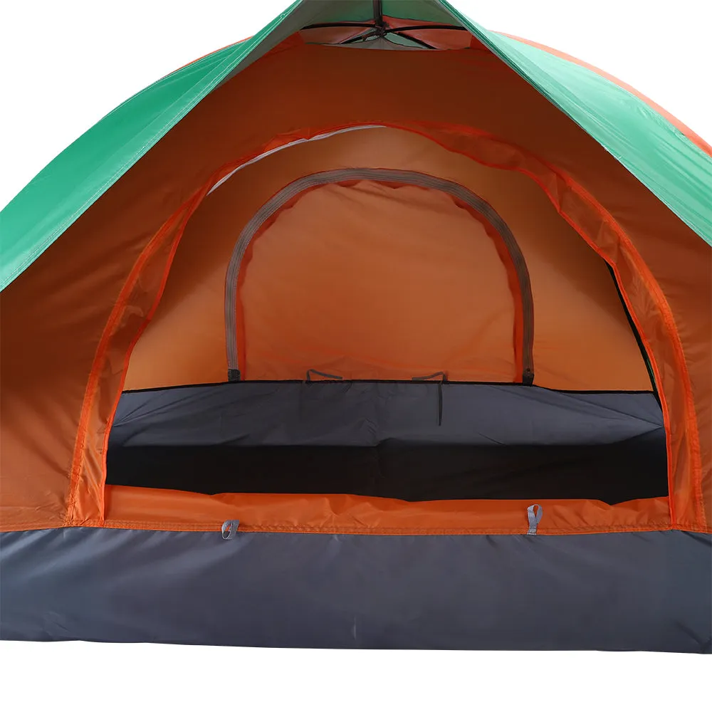 Outdoor 2-Person Double Door Camping Dome Tent