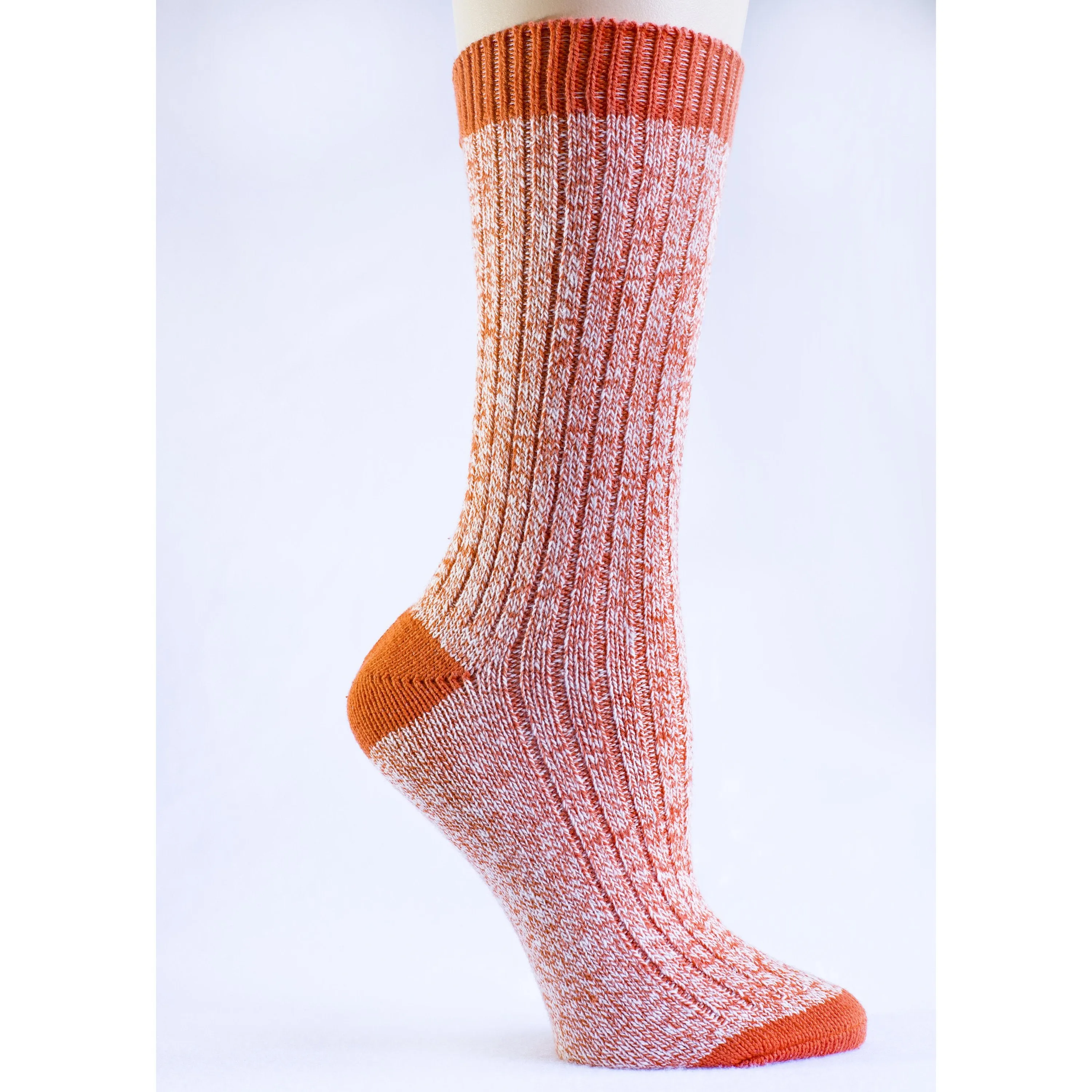 Outdoor Boot Hiking Marled Twisted Cotton 2 Pair Pack Socks