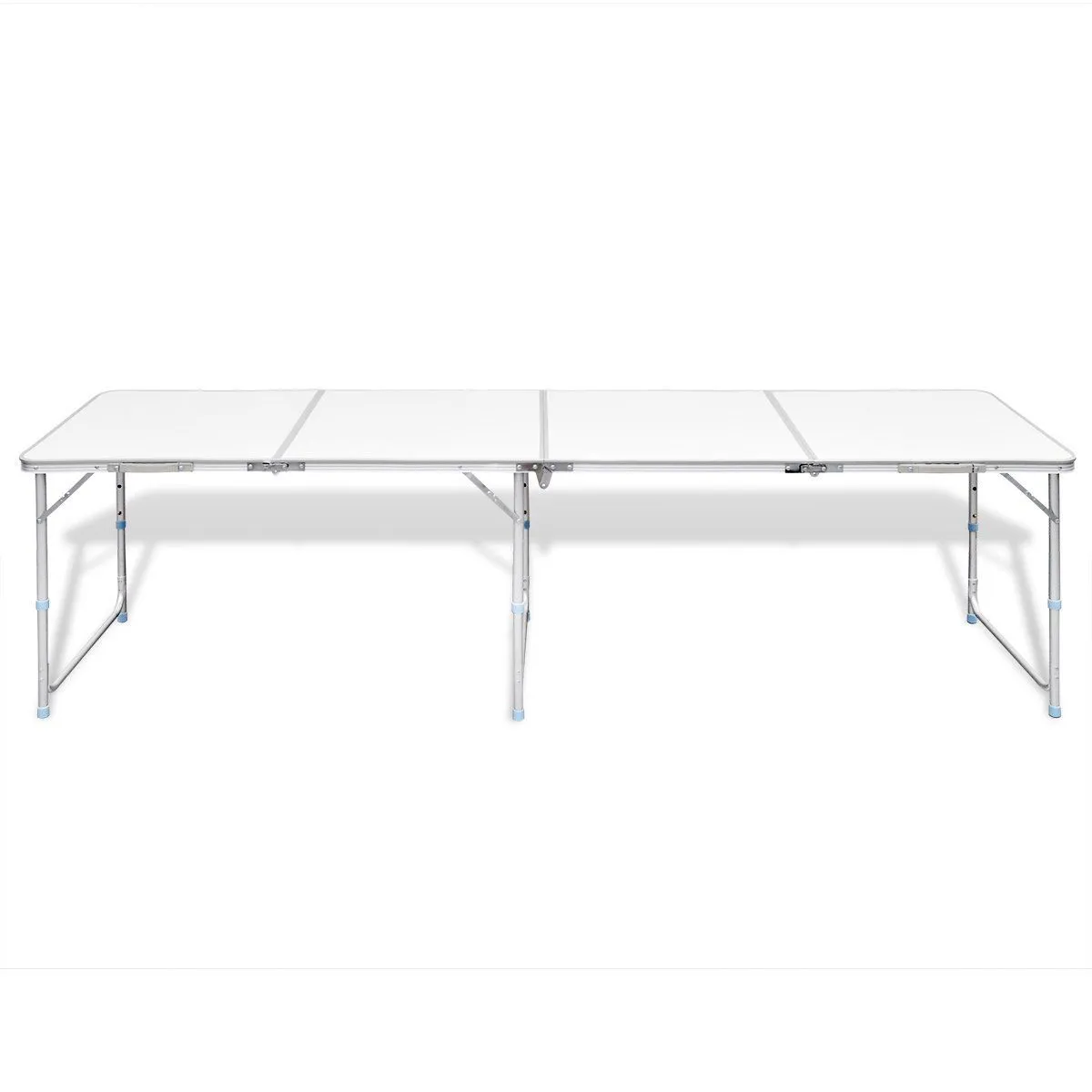 Outdoor XLarge Portable Folding Aluminium Camping BBQ Garden Picnic Table 240x60