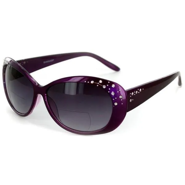 "Sea Dreams" Women's Crystal High Fashion Bifocal  Reading Sunglasses