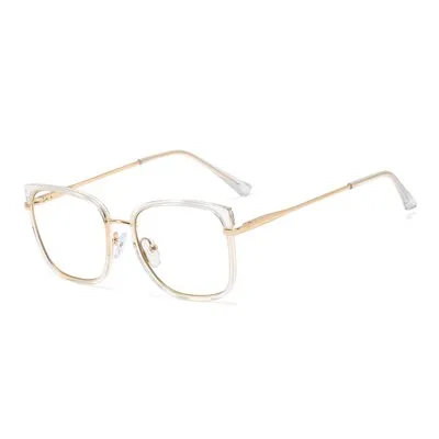 Ralferty Women's Eyeglasses Leopard Anti Blue Light TR90 F95618