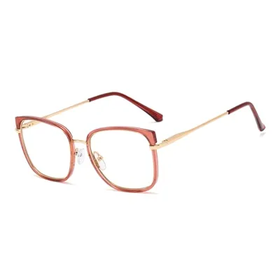 Ralferty Women's Eyeglasses Leopard Anti Blue Light TR90 F95618