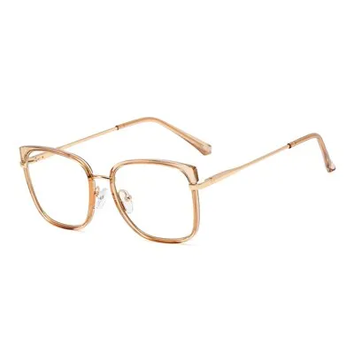 Ralferty Women's Eyeglasses Leopard Anti Blue Light TR90 F95618