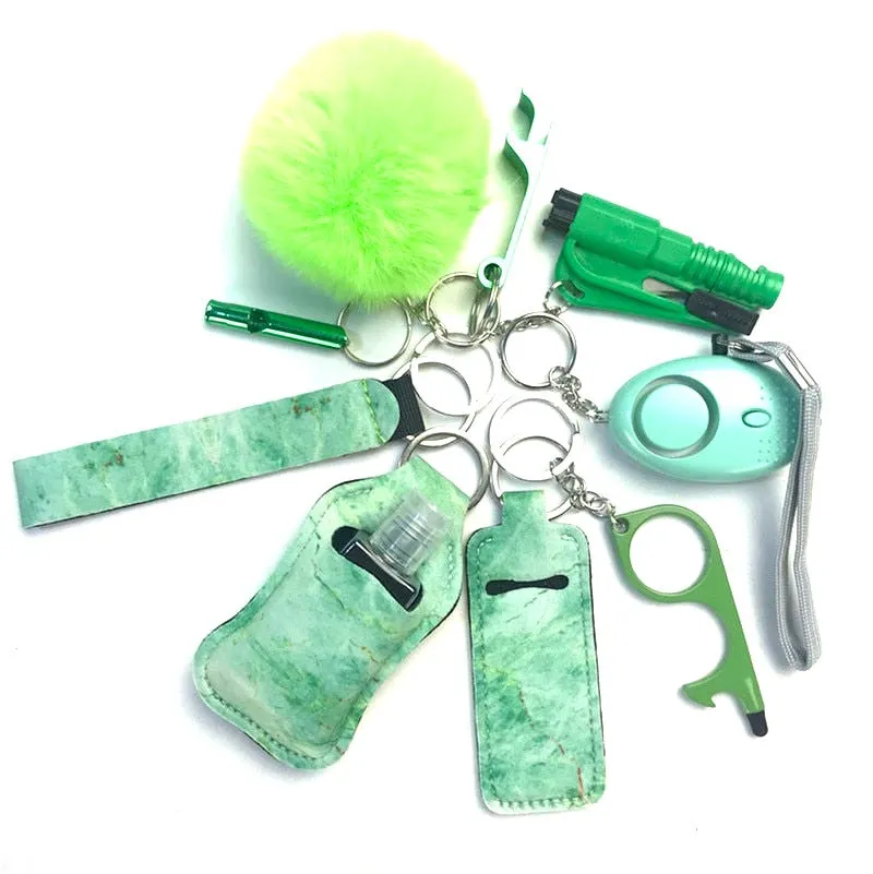 Safety Tools 10-Piece Self Defense Keychain Set