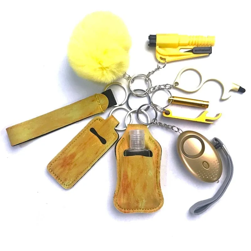 Safety Tools 10-Piece Self Defense Keychain Set