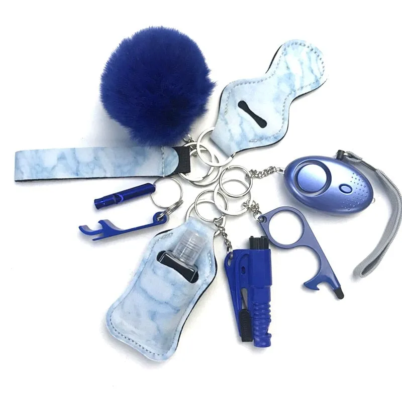 Safety Tools 10-Piece Self Defense Keychain Set