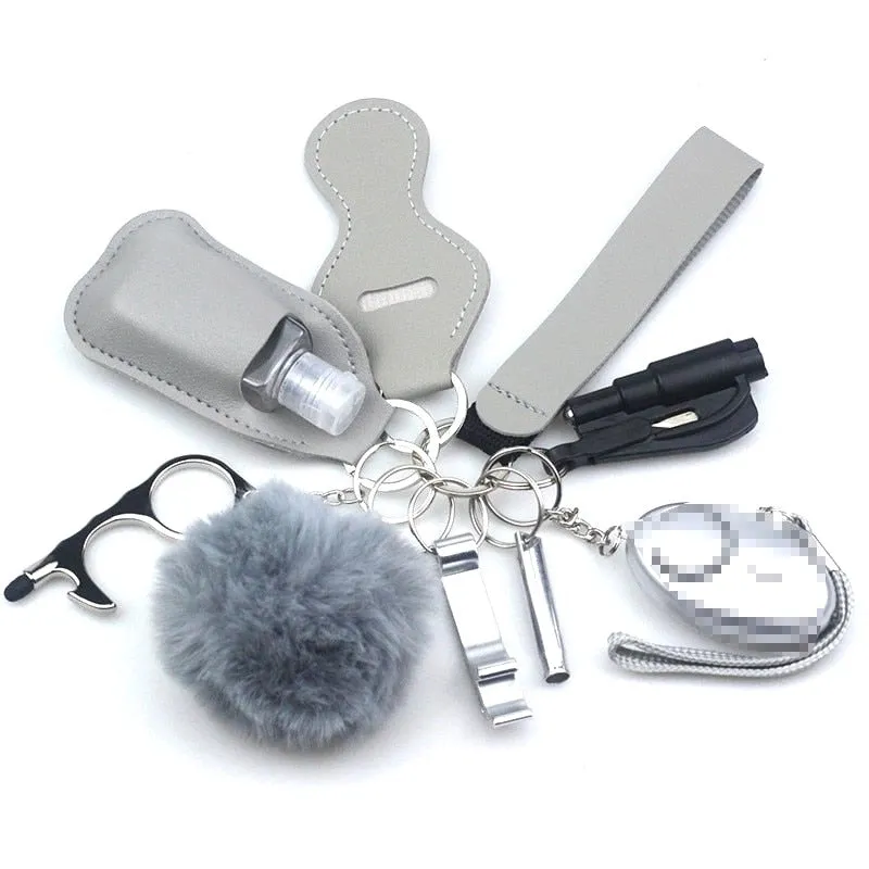 Safety Tools 10-Piece Self Defense Keychain Set