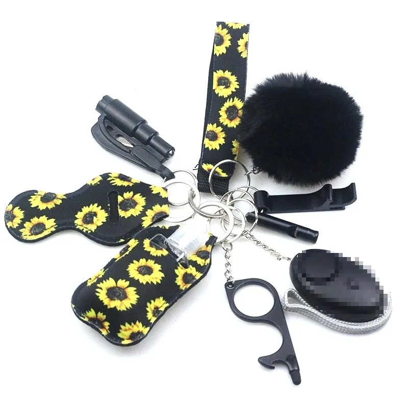 Safety Tools 10-Piece Self Defense Keychain Set