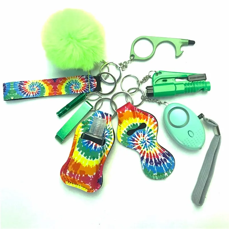 Safety Tools 10-Piece Self Defense Keychain Set