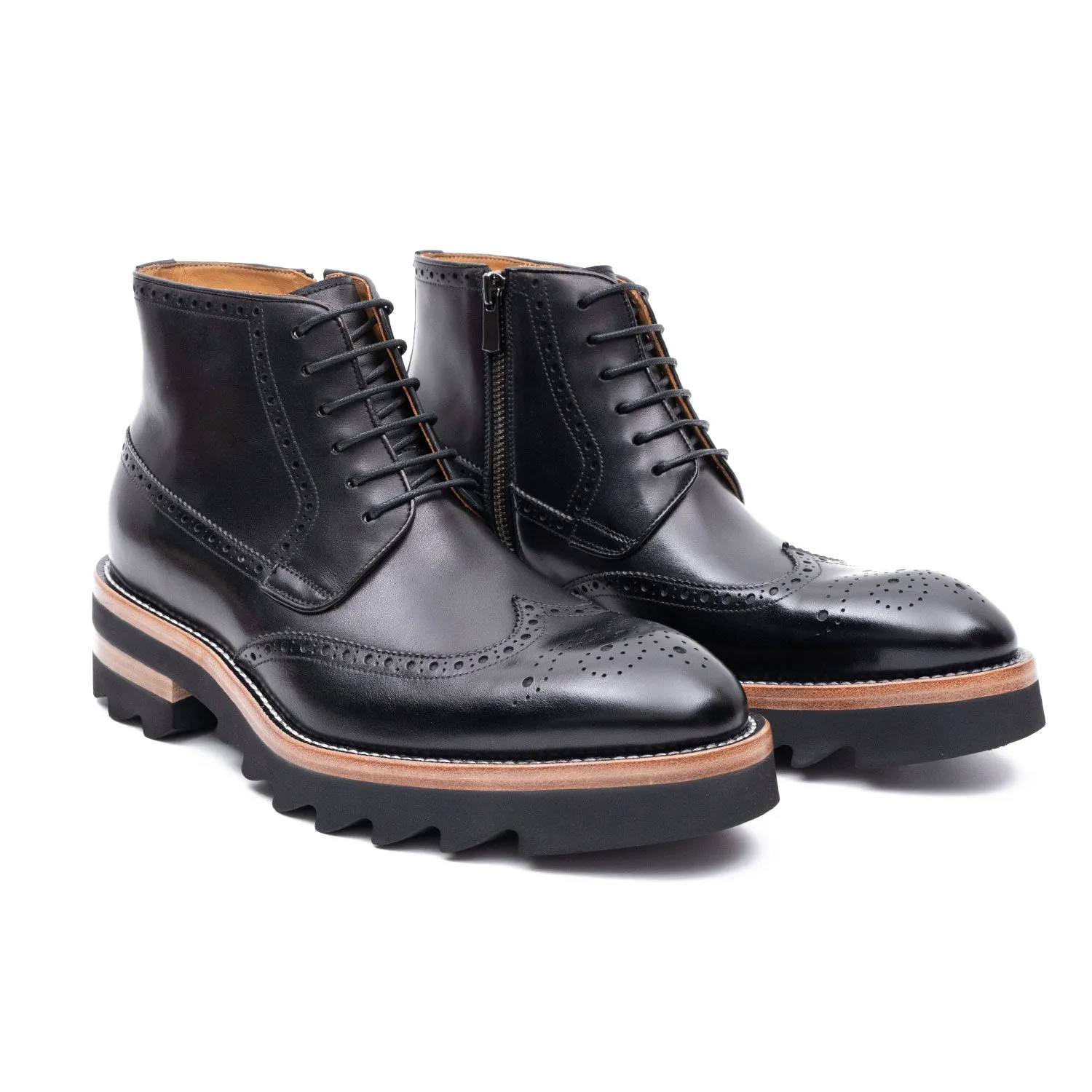 Side - Zipper Martin Boots Black