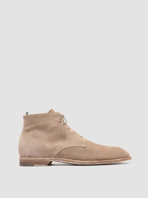 SOUND 003 - Taupe Suede Lace-up Boots