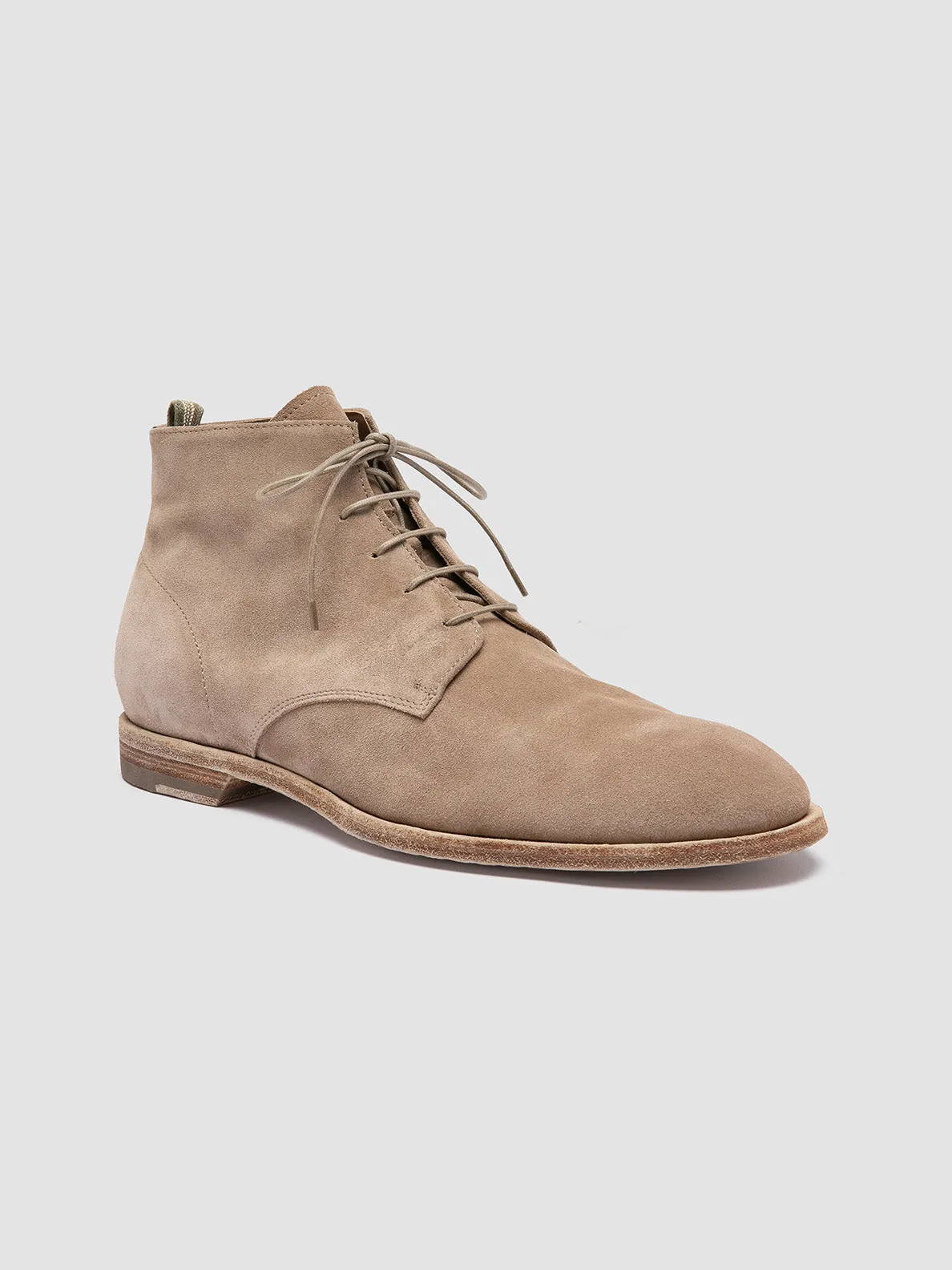 SOUND 003 - Taupe Suede Lace-up Boots