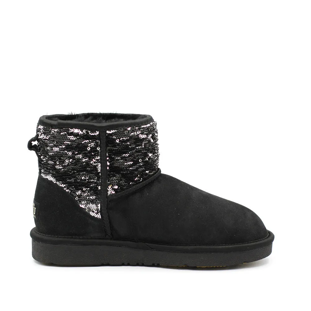 Sparkle Short Ugg Boot - Black