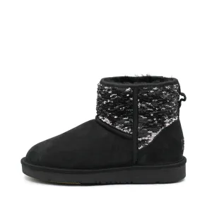 Sparkle Short Ugg Boot - Black