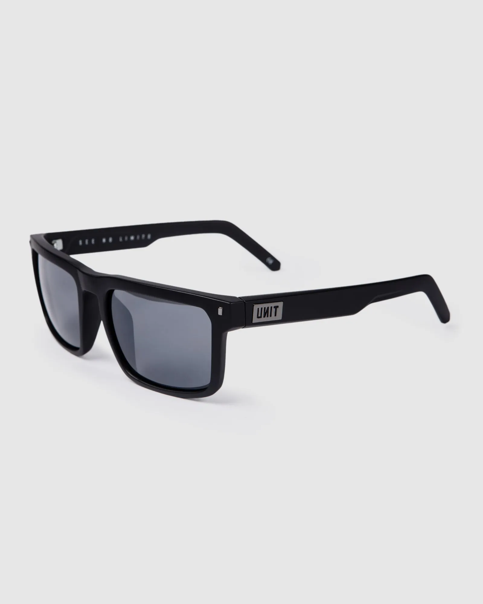 UNIT Primer Sunglasses  - Matte Black Grey Polarised