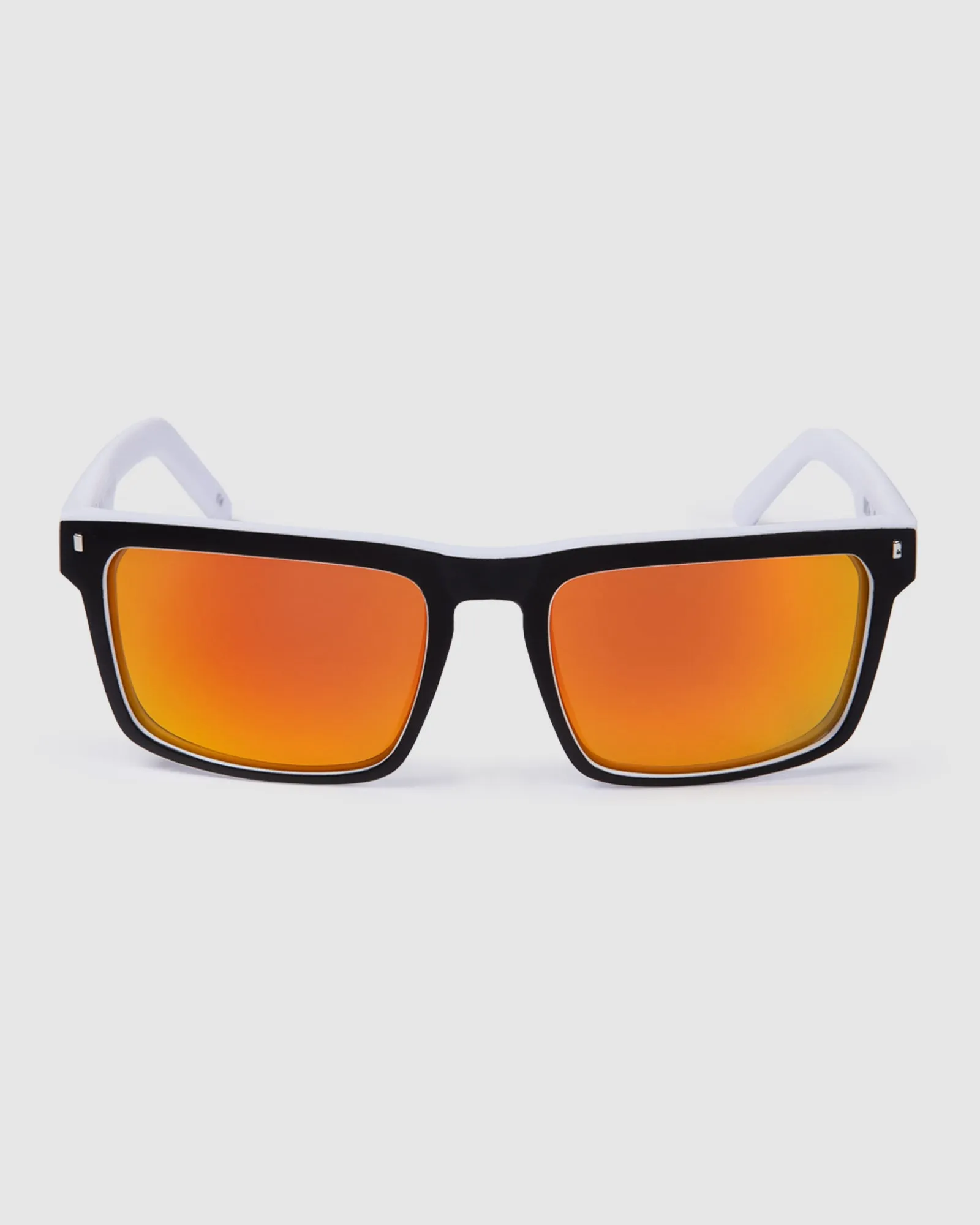 UNIT Primer Sunglasses - Matte Black White Polarised