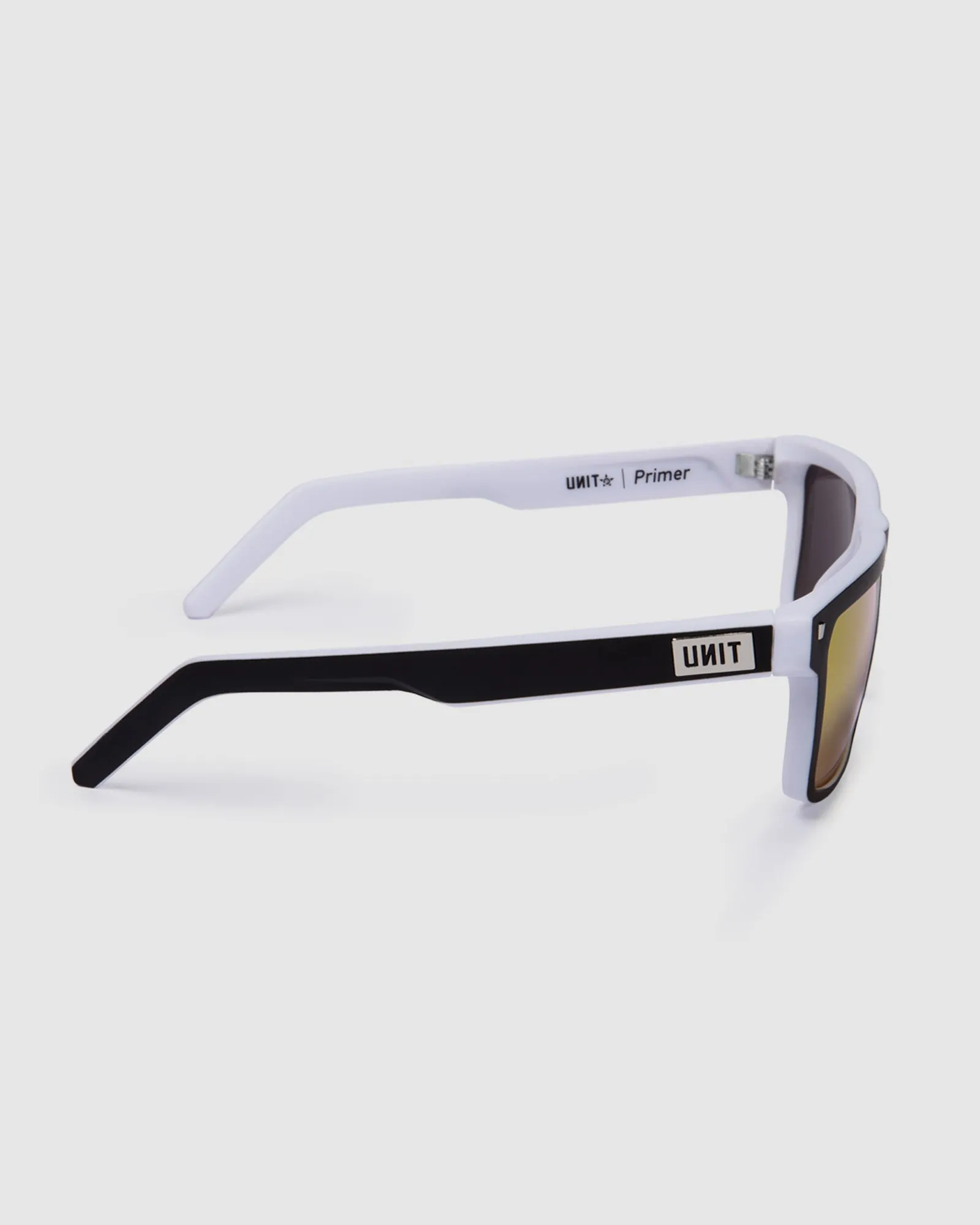 UNIT Primer Sunglasses - Matte Black White Polarised