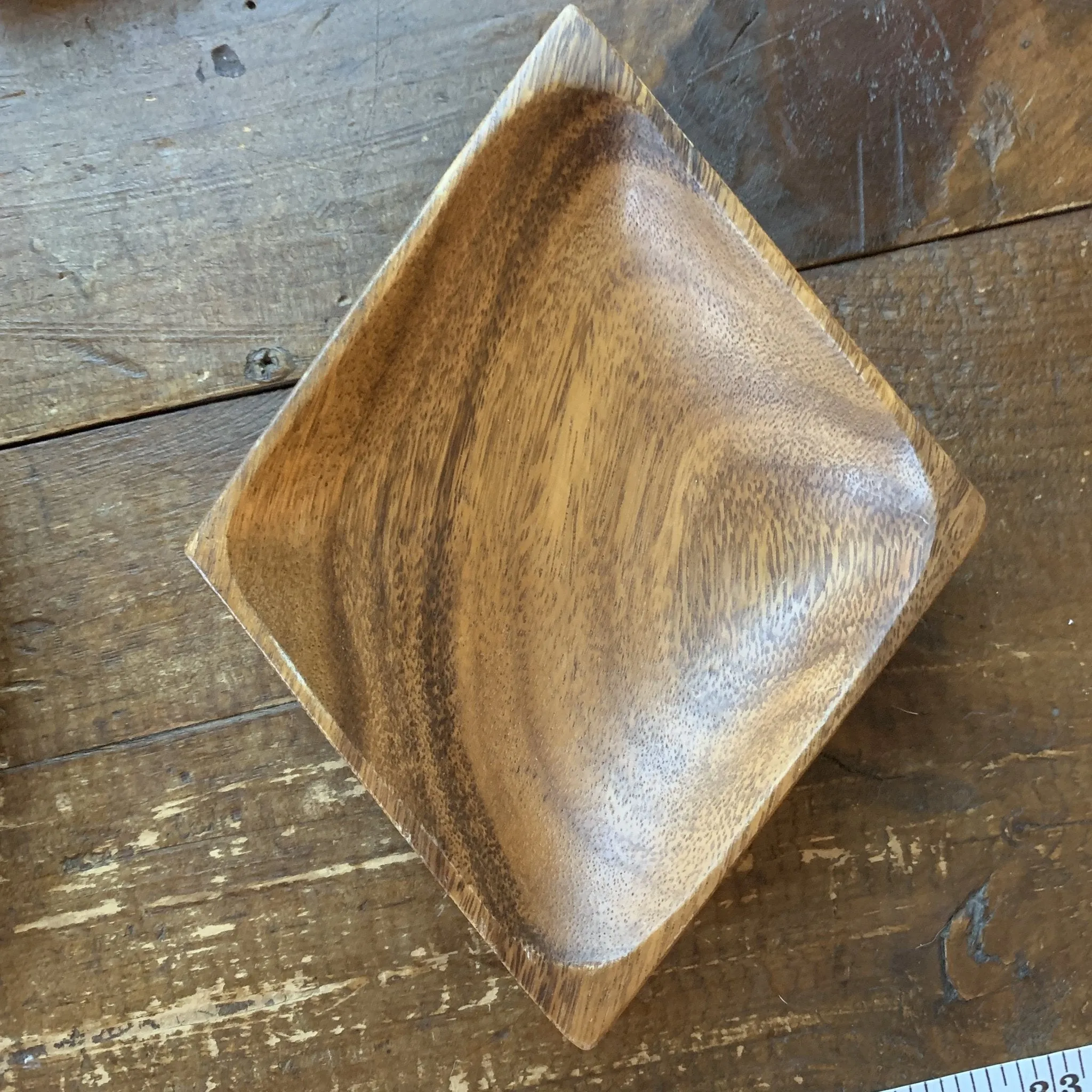 Vintage Wood Bowls in Card Suit Shapes of Hearts, Diamonds, Spades, & Clubs. Perfect for a Card Party!